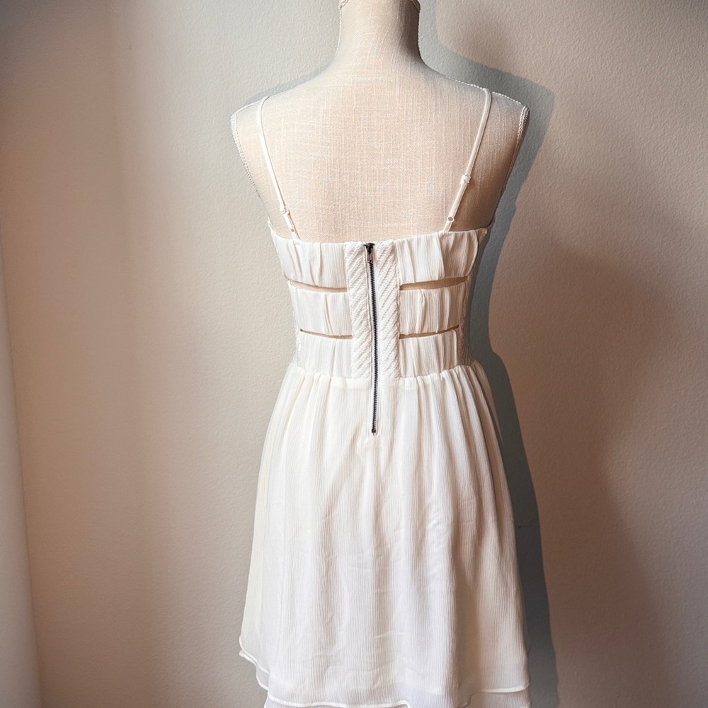 Candie's White Pleated Sundress Cocktail size 3